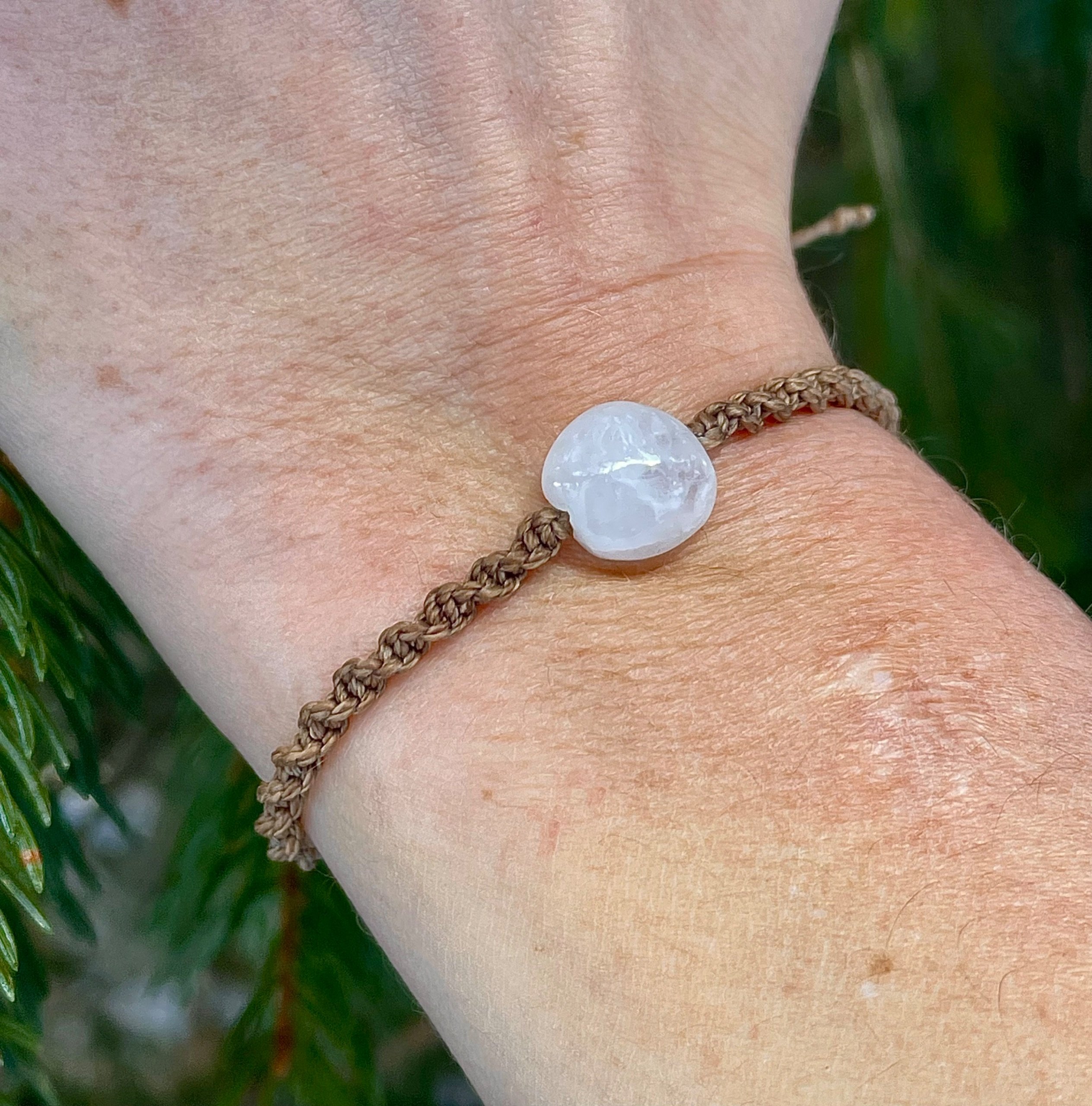 Bracelet Lune – Quartz blanc